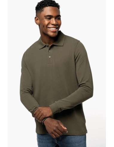 KAR-K243-MEN'S LONG-SLEEVED POLO SHIRT